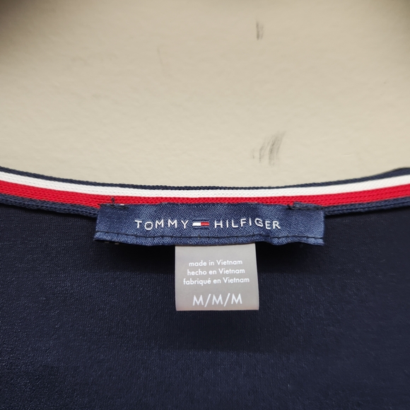 Tommy Hilfiger Navy Ruffle Front Sleeveless Camisole - Picture 2 of 3